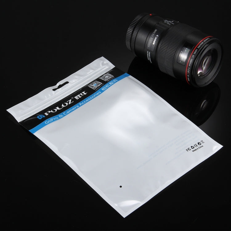 10 PCS PULUZ 25.8cm x 18cm Hang Hole Clear Front White Pearl Jewelry Zip Lock Packaging Bag (Size: L) by bashfashion