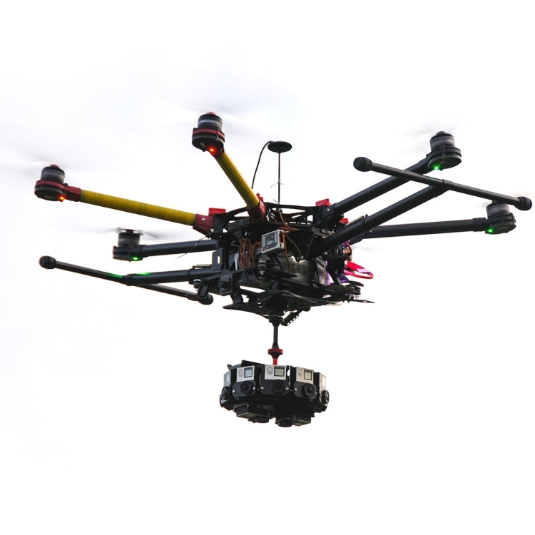 PULUZ 8 in 1 All View Panorama Frame CNC Aluminum Alloy Protective Cage with Screw for GoPro HERO7 /6 /5(Black) by PULUZ