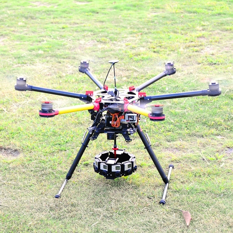 PULUZ 8 in 1 All View Panorama Frame CNC Aluminum Alloy Protective Cage with Screw for GoPro HERO7 /6 /5(Black) by PULUZ