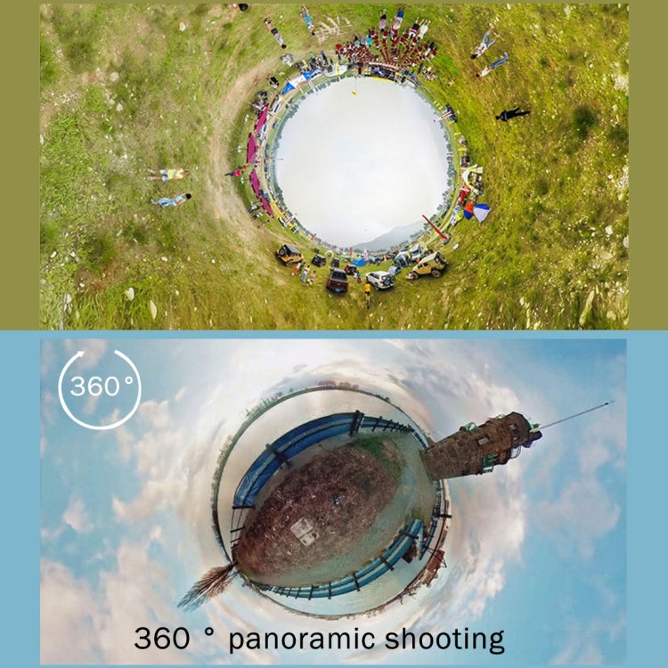 PULUZ 8 in 1 All View Panorama Frame CNC Aluminum Alloy Protective Cage with Screw for GoPro HERO7 /6 /5(Black) by PULUZ