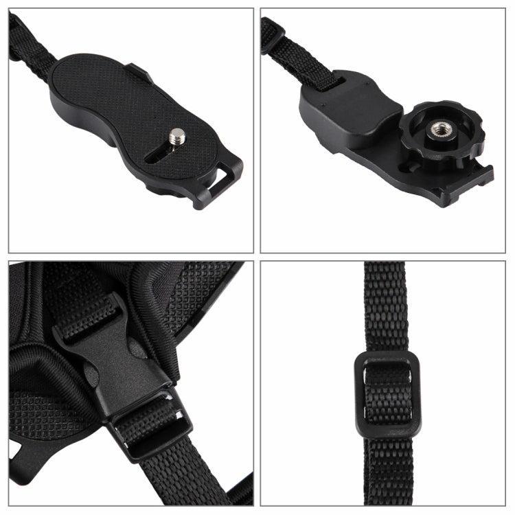 PULUZ Soft Neoprene Hand Grip Wrist Strap with 1/4 inch Screw Plastic Plate for SLR / DSLR Cameras by PULUZ