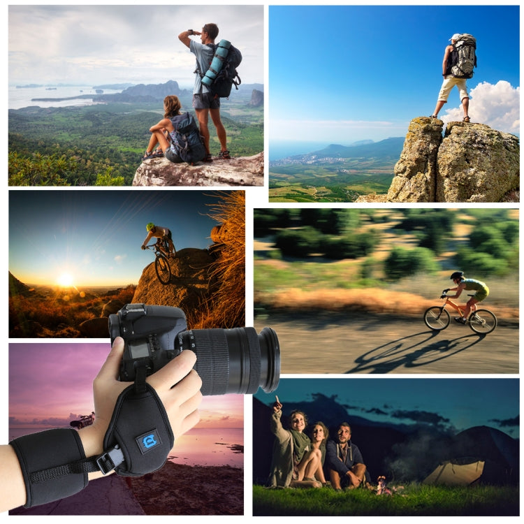 PULUZ Soft Neoprene Hand Grip Wrist Strap with 1/4 inch Screw Plastic Plate for SLR / DSLR Cameras by PULUZ