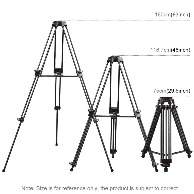 PULUZ Professional Heavy Duty Camcorder Aluminum Alloy Tripod by PULUZ