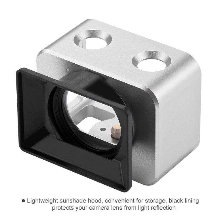 PULUZ for Sony RX0 Aluminum Alloy Protective Cage + 37mm UV Filter Lens + Lens Sunshade with Screws and Screwdrivers(Silver) by PULUZ