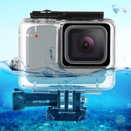 PULUZ 45m Underwater Waterproof Housing Diving Case for GoPro HERO7 Silver / HERO7 White, with Buckle Basic Mount & Screw(Transparent) by PULUZ