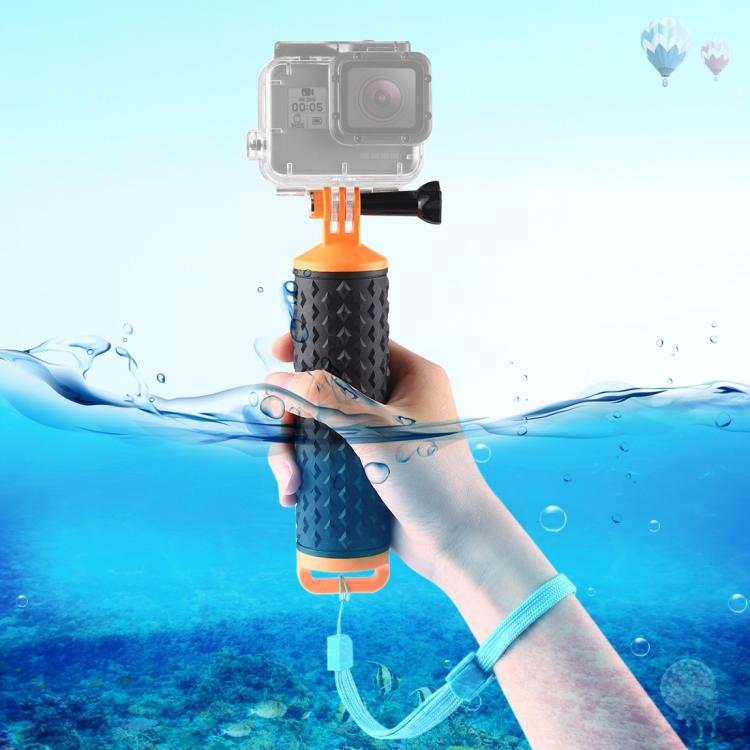 PULUZ Floating Handle Hand Grip Buoyancy Rods with Strap for GoPro HERO10 Black / HERO9 Black / HERO8 Black / HERO7 /6 /5 /5 Session /4 Session /4 /3+ /3 /2 /1, Xiaoyi and Other Action Cameras(Orange) by PULUZ