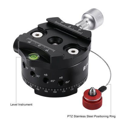 PULUZ 720 Degree Panoramic Aluminum Alloy Ball Head Quick Release Plate Kits by PULUZ