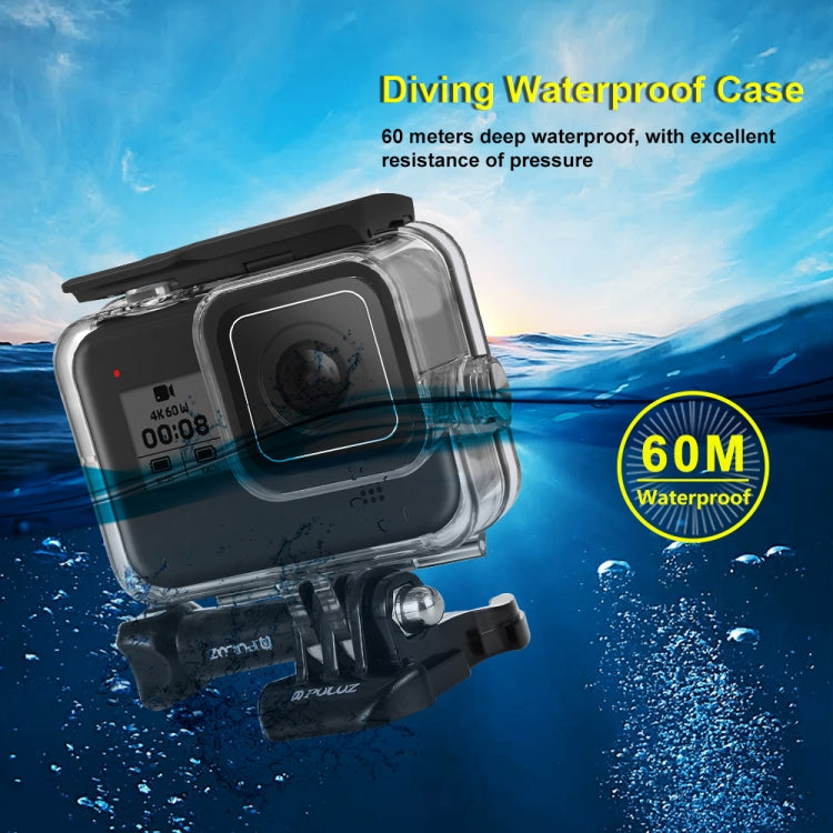 PULUZ 60m Underwater Depth Diving Case Waterproof Camera Housing for GoPro HERO8 Black by PULUZ