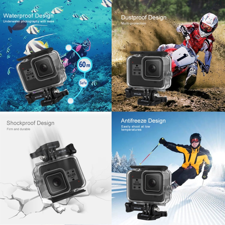 PULUZ 60m Underwater Depth Diving Case Waterproof Camera Housing for GoPro HERO8 Black by PULUZ