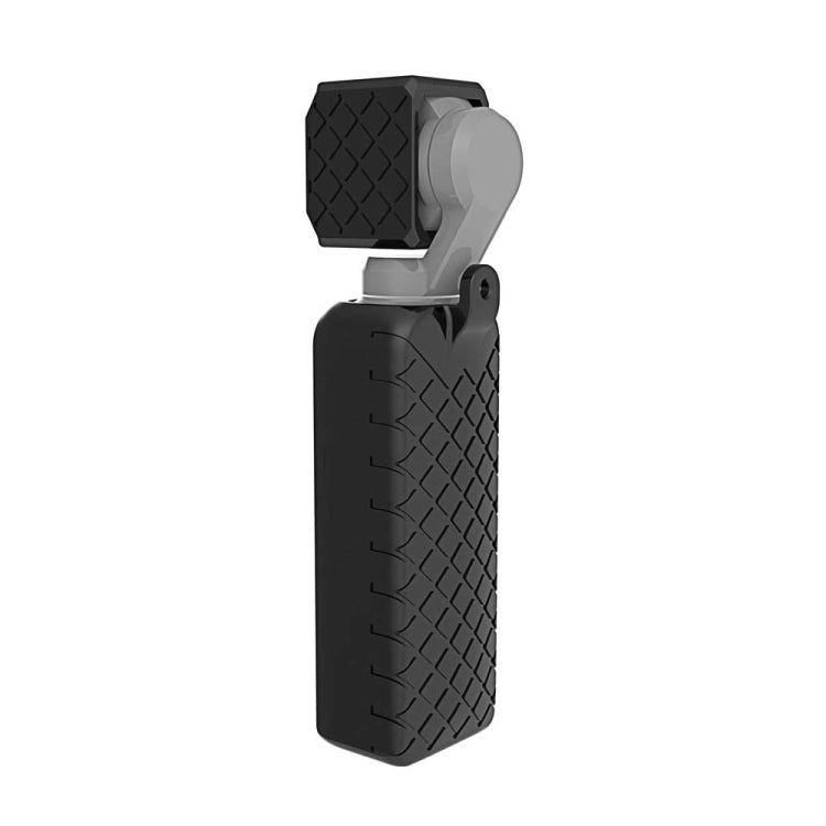 PULUZ 2 in 1 Diamond Texture Silicone Cover Case Set for DJI OSMO Pocket(Black) by PULUZ