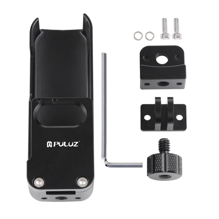 PULUZ Housing Shell CNC Aluminum Alloy Protective Cover for DJI OSMO Pocket(Black) by PULUZ