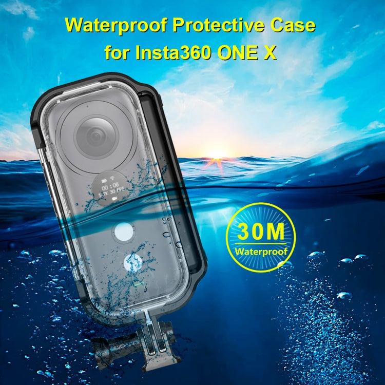 PULUZ 30m Underwater Waterproof Housing Protective Case for Insta360 ONE X, with Buckle Basic Mount & Screw by PULUZ
