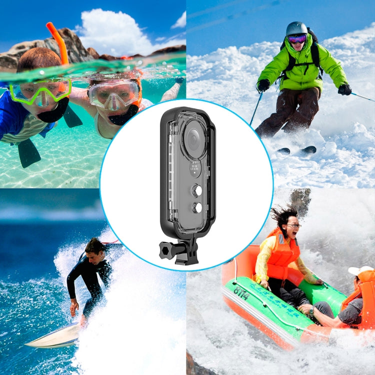 PULUZ 30m Underwater Waterproof Housing Protective Case for Insta360 ONE X, with Buckle Basic Mount & Screw by PULUZ