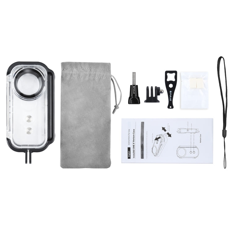 PULUZ 30m Underwater Waterproof Housing Protective Case for Insta360 ONE X, with Buckle Basic Mount & Screw by PULUZ