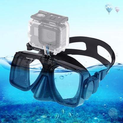 PULUZ Water Sports Diving Equipment Diving Mask Swimming Glasses for GoPro, Insta360, DJI and Other Action Cameras(Black) by PULUZ