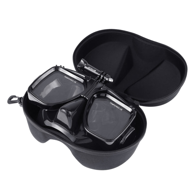 PULUZ Water Sports Diving Equipment Diving Mask Swimming Glasses for GoPro, Insta360, DJI and Other Action Cameras(Black) by PULUZ