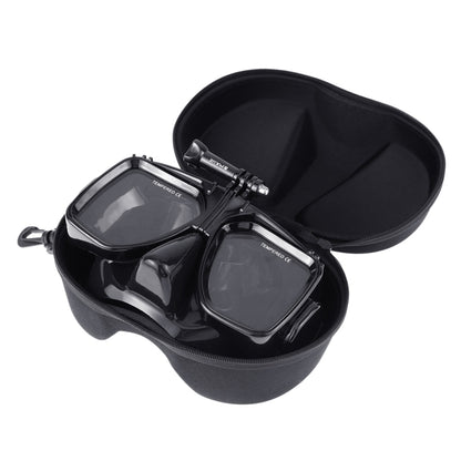 PULUZ Water Sports Diving Equipment Diving Mask Swimming Glasses for GoPro, Insta360, DJI and Other Action Cameras(Black) by PULUZ
