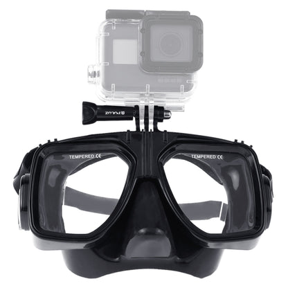PULUZ Water Sports Diving Equipment Diving Mask Swimming Glasses for GoPro, Insta360, DJI and Other Action Cameras(Black) by PULUZ