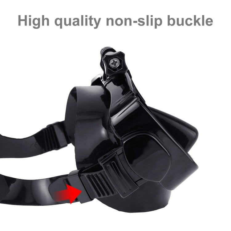 PULUZ Water Sports Diving Equipment Diving Mask Swimming Glasses for GoPro, Insta360, DJI and Other Action Cameras(Black) by PULUZ