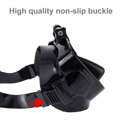 PULUZ Water Sports Diving Equipment Diving Mask Swimming Glasses for GoPro, Insta360, DJI and Other Action Cameras(Black) by PULUZ