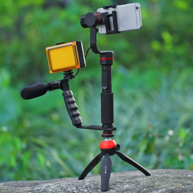 PULUZ Pocket 104 LED 1800LM Professional Vlogging Photography Video & Photo Studio Light with White and Orange Magnet Filters Light Panel for Canon, Nikon, DSLR Cameras by PULUZ