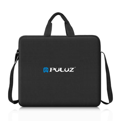 PULUZ 12 inch Ring LED Lights Portable Zipper Storage Bag Shoulder Handbags, Size: 38cm x 33cm x 3cm (Black) by PULUZ