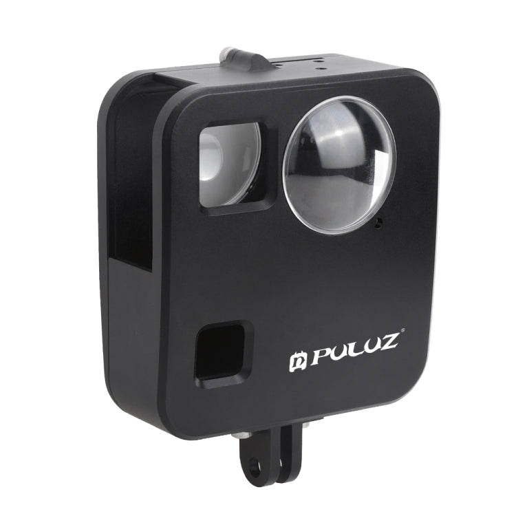 PULUZ for GoPro Fusion Housing Shell CNC Aluminum Alloy Protective Cage with Basic Mount & Lens Caps(Black) by PULUZ