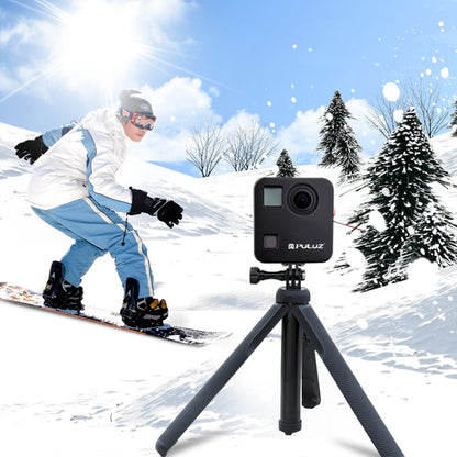 PULUZ for GoPro Fusion Housing Shell CNC Aluminum Alloy Protective Cage with Basic Mount & Lens Caps(Black) by PULUZ