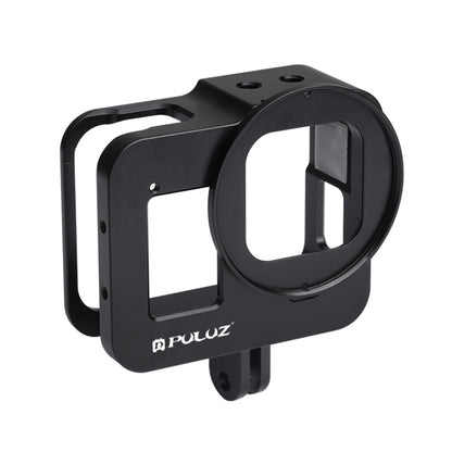 PULUZ Housing Shell CNC Aluminum Alloy Protective Cage with 52mm UV Lens for GoPro HERO8 Black(Black) by PULUZ