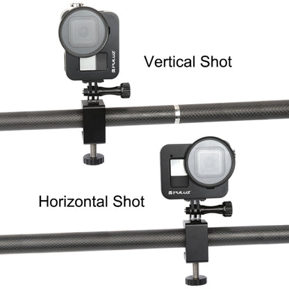 PULUZ Housing Shell CNC Aluminum Alloy Protective Cage with 52mm UV Lens for GoPro HERO8 Black(Black) by PULUZ