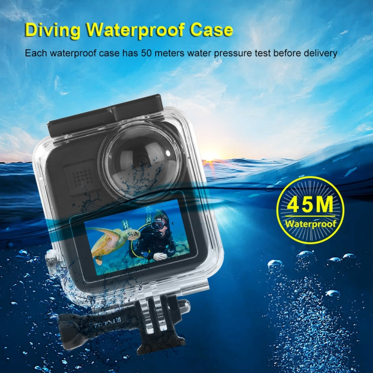 PULUZ 45m Underwater Waterproof Housing Diving Case for GoPro MAX, with Buckle Basic Mount & Screw by PULUZ