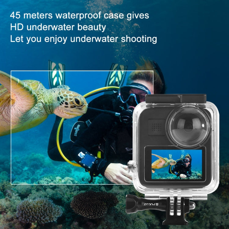 PULUZ 45m Underwater Waterproof Housing Diving Case for GoPro MAX, with Buckle Basic Mount & Screw by PULUZ