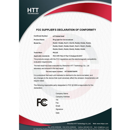 PULUZ 10.2 inch 26cm USB 3 Modes Dimmable Dual Color Temperature LED Curved Ring Vlogging Selfie Photography Video Lights with Bluetooth Remote Shutter & Folding Desktop Holder & Phone Clamp(White) by PULUZ