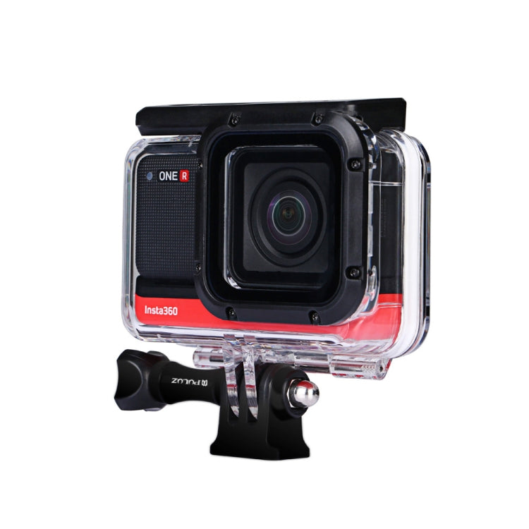 PULUZ 60m Underwater Depth Diving Case Waterproof Camera Housing for Insta360 ONE R 4K Wide-angle Edition(Transparent) by PULUZ