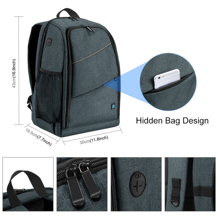 PULUZ Outdoor Portable Waterproof Scratch-proof Dual Shoulders Backpack Handheld PTZ Stabilizer Camera Bag with Rain Cover for Digital Camera, DJI Ronin-SC / Ronin-S(Grey) by PULUZ