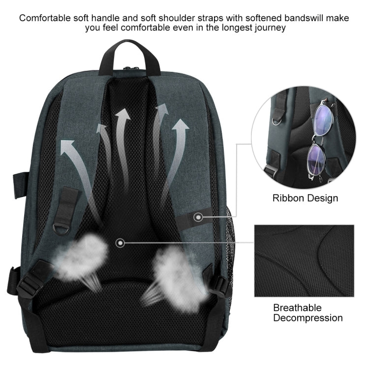 PULUZ Outdoor Portable Waterproof Scratch-proof Dual Shoulders Backpack Handheld PTZ Stabilizer Camera Bag with Rain Cover for Digital Camera, DJI Ronin-SC / Ronin-S(Grey) by PULUZ