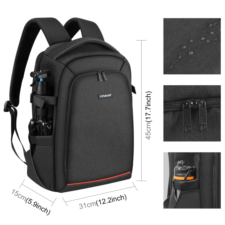 PULUZ Outdoor Portable Waterproof Scratch-proof Dual Shoulders Backpack Handheld PTZ Stabilizer Camera Bag with Rain Cover for Digital Camera, DJI Ronin-SC / Ronin-S (Black) by PULUZ
