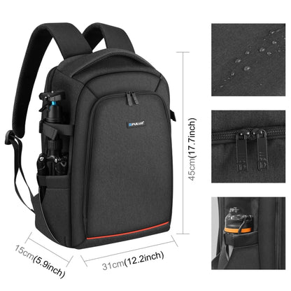 PULUZ Outdoor Portable Waterproof Scratch-proof Dual Shoulders Backpack Handheld PTZ Stabilizer Camera Bag with Rain Cover for Digital Camera, DJI Ronin-SC / Ronin-S (Black) by PULUZ