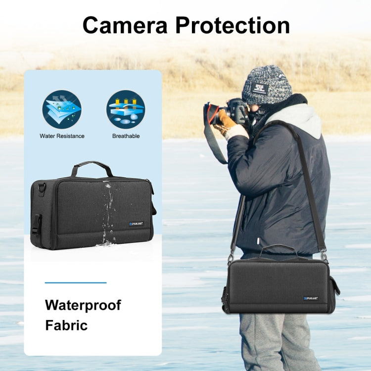 PULUZ Portable Camera Crossbody Shoulder Bag Digital Storage Lens Bag (Black) by PULUZ