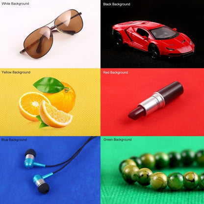 PULUZ 20cm Folding Portable 550LM Light Photo Lighting Studio Shooting Tent Box Kit with 6 Colors Backdrops (Black, White, Yellow, Red, Green, Blue), Unfold Size: 24cm x 23cm x 23cm by PULUZ