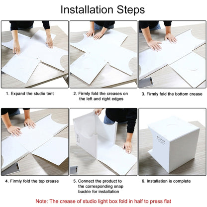 PULUZ 20cm Include 2 LED Panels Folding Portable 1100LM Light Photo Lighting Studio Shooting Tent Box Kit with 6 Colors Backdrops (Black, White, Yellow, Red, Green, Blue), Unfold Size: 24cm x 23cm x 23cm by PULUZ