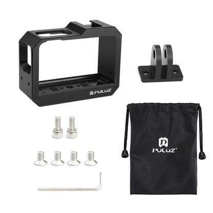 PULUZ Aluminum alloy Frame Mount Protective Case Cage with Cold Shoe Base Slot & Tripod Base Adapter for Insta360 One R(Black) by PULUZ