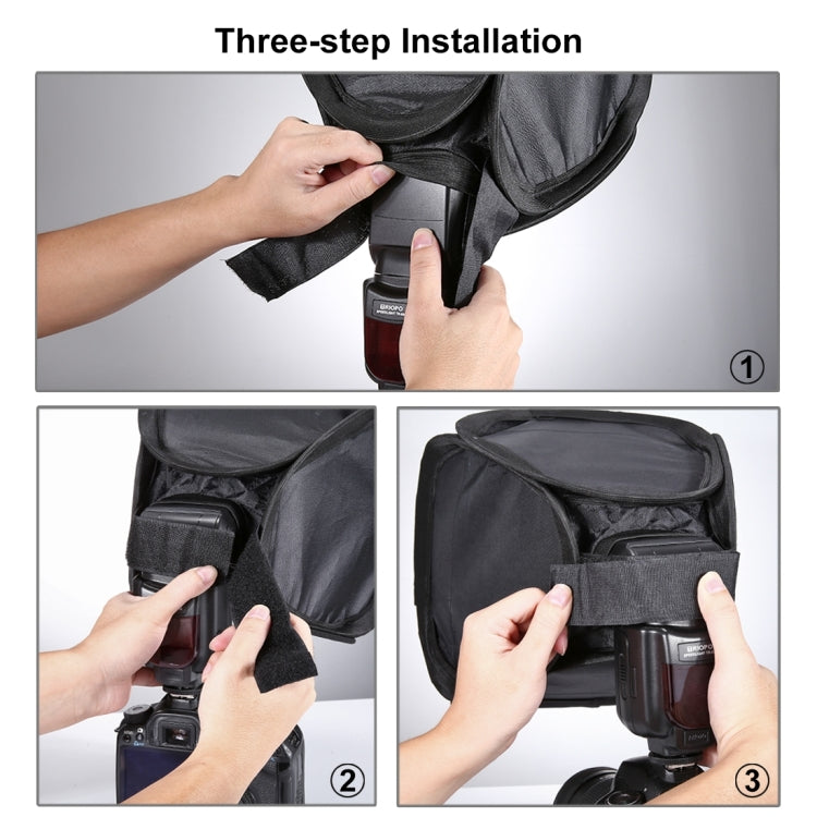 PULUZ Foldable Soft Flash Light Diffuser Softbox Cover, Size: 23cm x 23cm by PULUZ