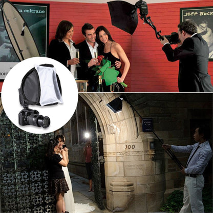 PULUZ Foldable Soft Flash Light Diffuser Softbox Cover, Size: 23cm x 23cm by PULUZ