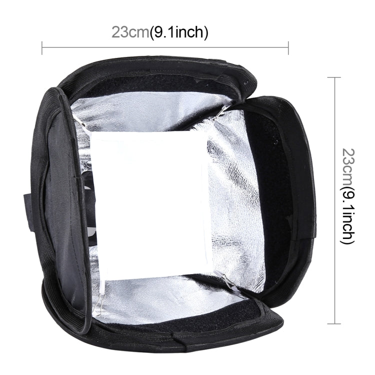 PULUZ Foldable Soft Flash Light Diffuser Softbox Cover, Size: 23cm x 23cm by PULUZ