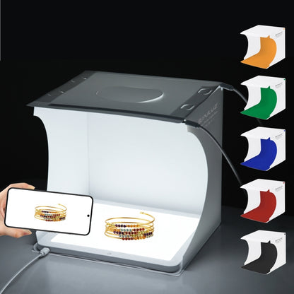 PULUZ Mini LED Photography Shadowless Light Lamp Panel Pad + Studio Shooting Tent Box, Acrylic Material, 20cm x 20cm Effective Area by PULUZ