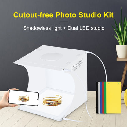 PULUZ Mini LED Photography Shadowless Light Lamp Panel Pad + Studio Shooting Tent Box, Acrylic Material, 20cm x 20cm Effective Area by PULUZ