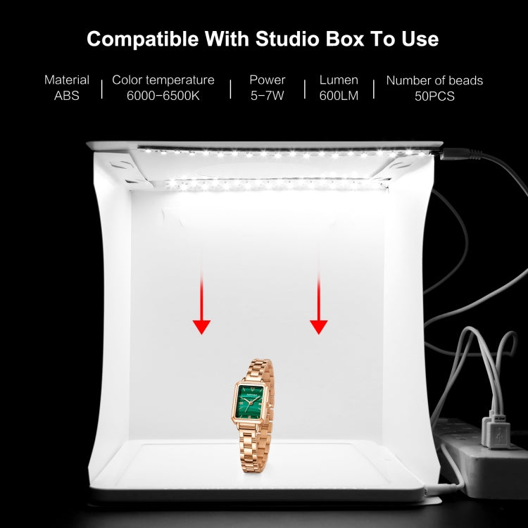 PULUZ Mini LED Photography Shadowless Light Lamp Panel Pad + Studio Shooting Tent Box, Acrylic Material, 20cm x 20cm Effective Area by PULUZ