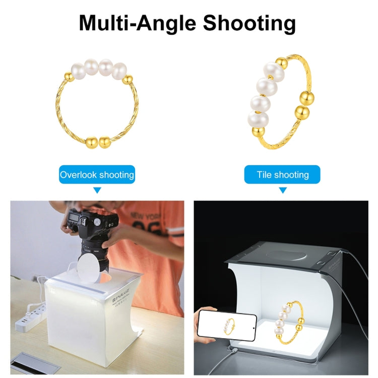 PULUZ Mini LED Photography Shadowless Light Lamp Panel Pad + Studio Shooting Tent Box, Acrylic Material, 20cm x 20cm Effective Area by PULUZ