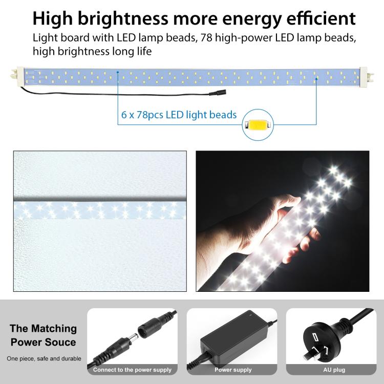 PULUZ 2m 240W 5500K Photo Light Studio Box Kit for Clothes / Adult Model Portrait(AU Plug) by PULUZ